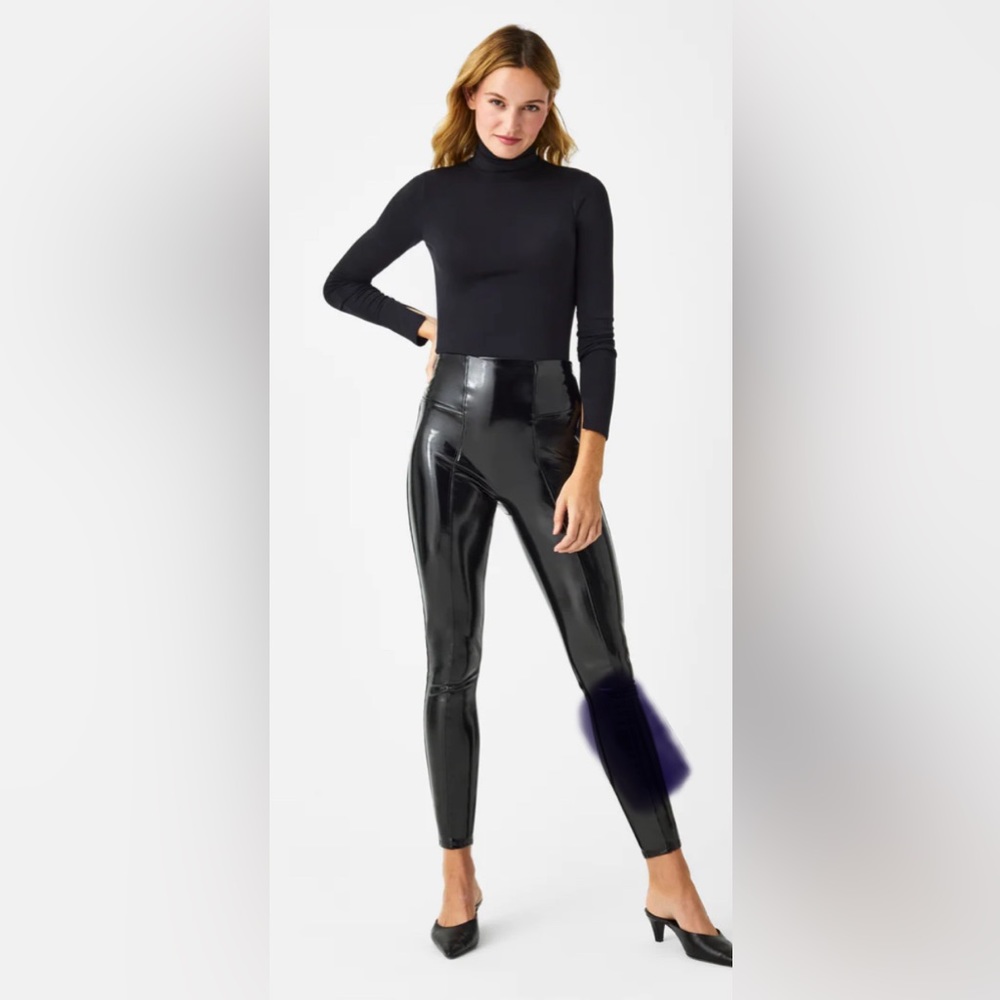 Spanx Patent Leather Leggings Size L